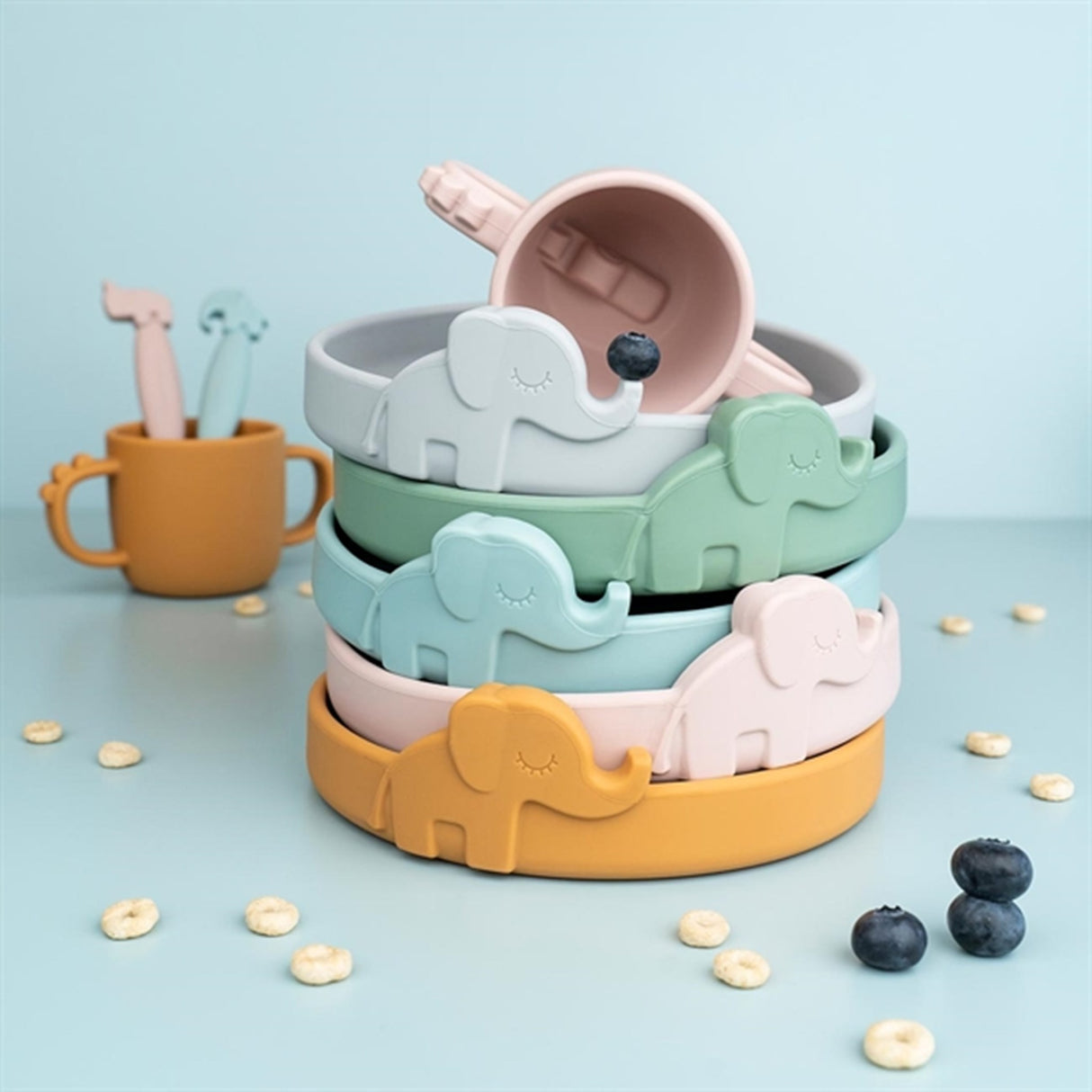 Done by Deer Peekaboo Plate Elphee Mustard