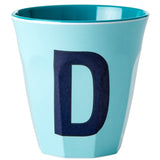 RICE Bluish Colors Melamin Alphabet Cup