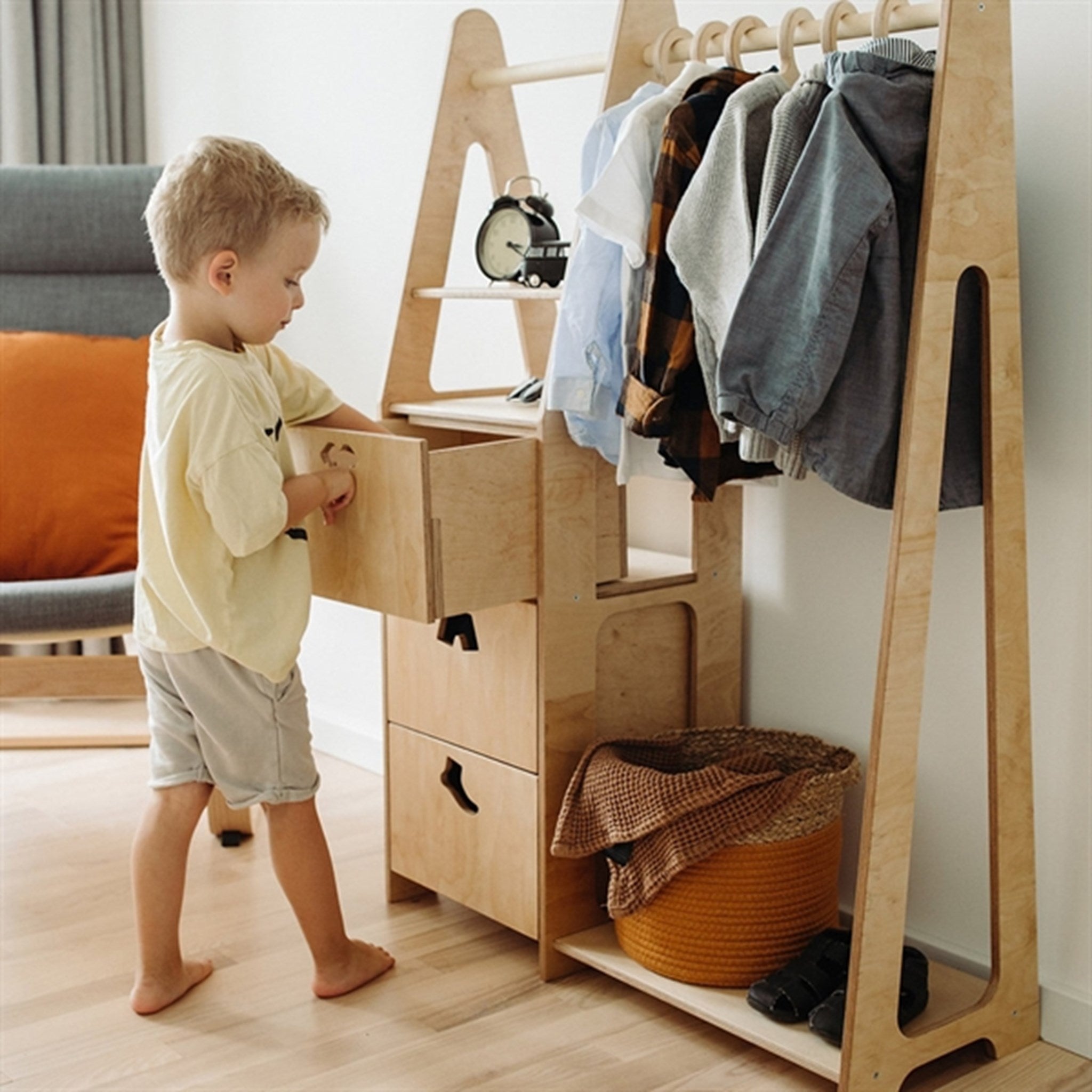 Children Wardrobe with Drawers Duck Woodworks Luksusbaby