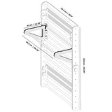 Duck Woodworks Climbing Triangle Wall Set Natural