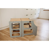 Duck Woodworks Foldable Kitchen Tower Grey 9