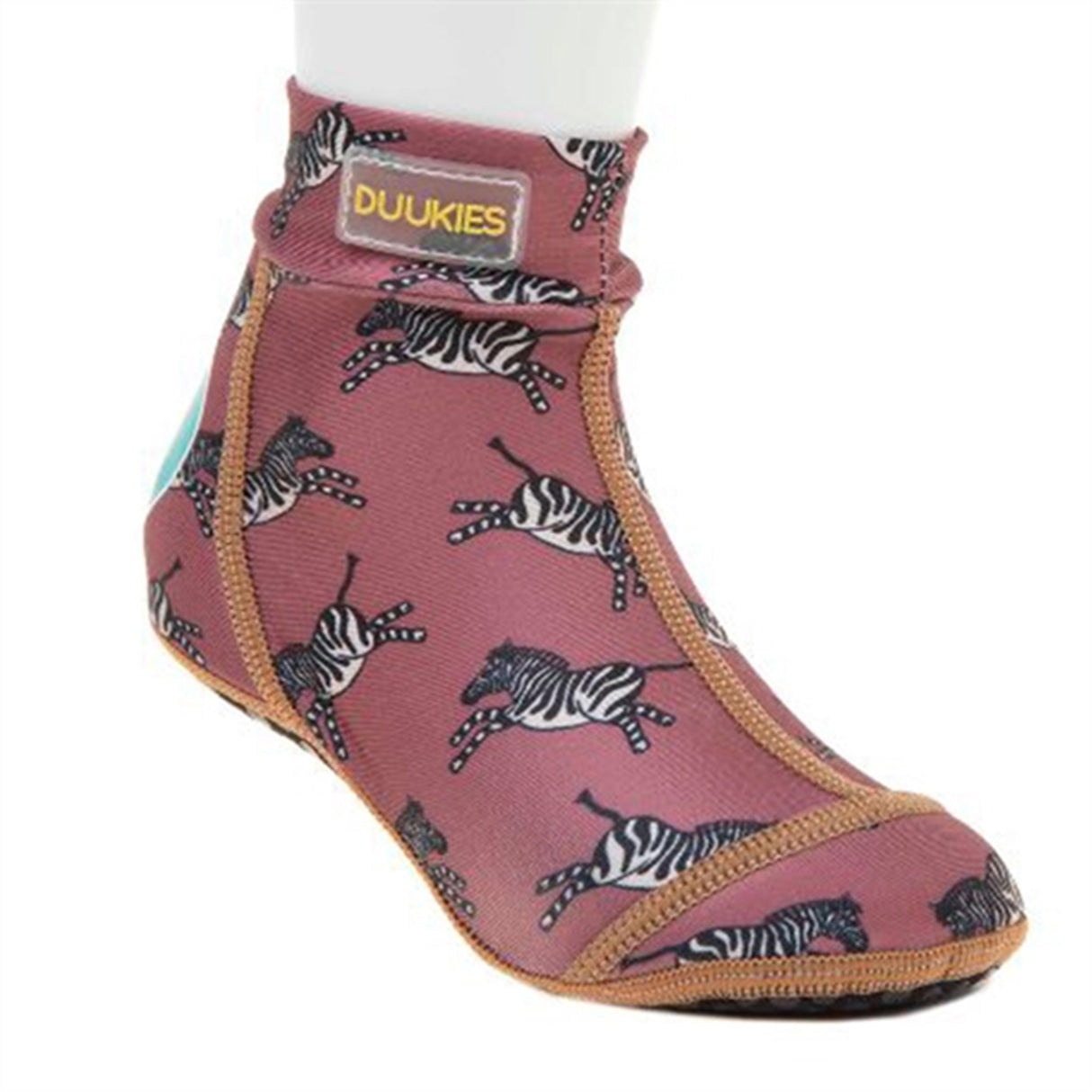 Duukies Beachsocks Zebra Raspberry