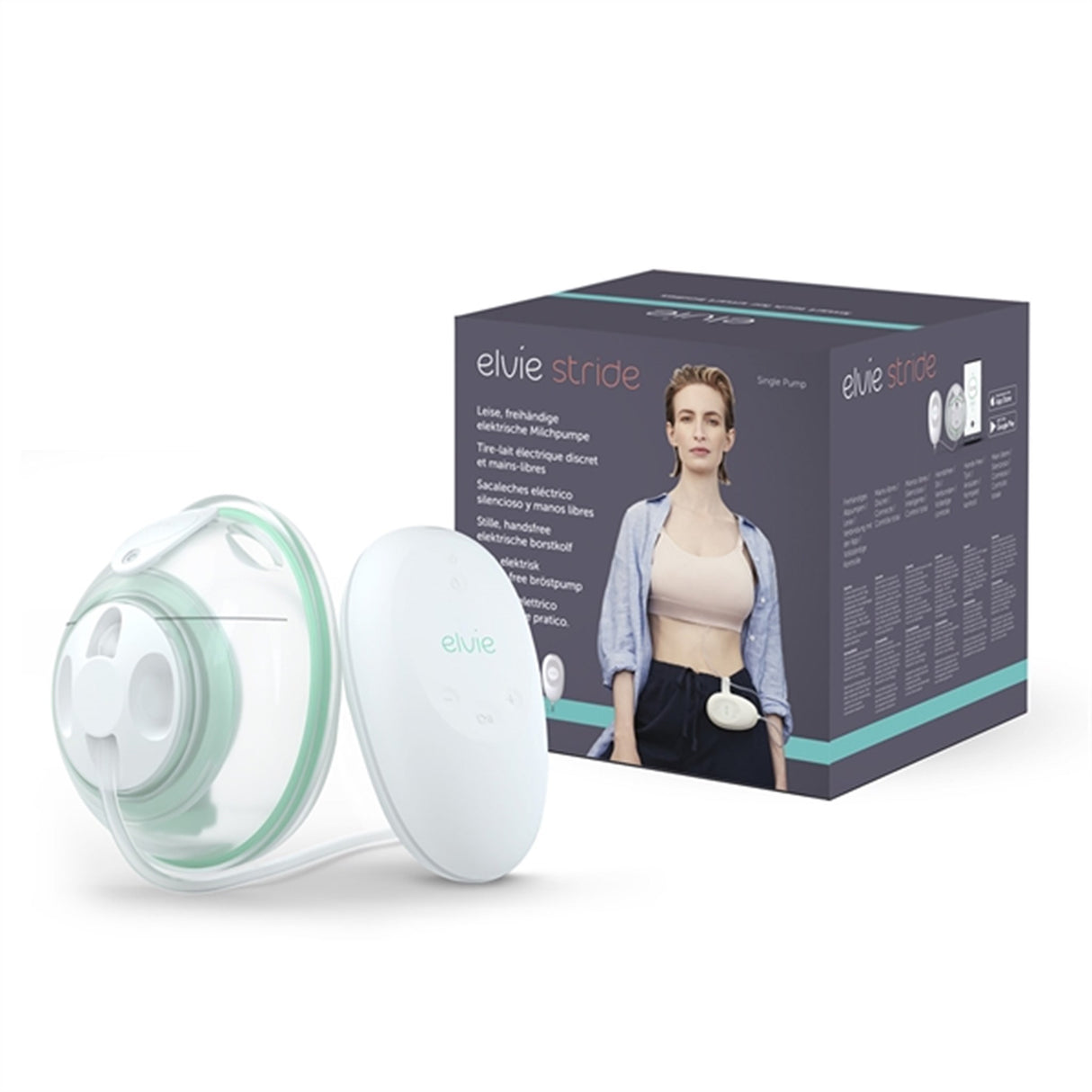 Elvie Breast Pump Stride Single White 4