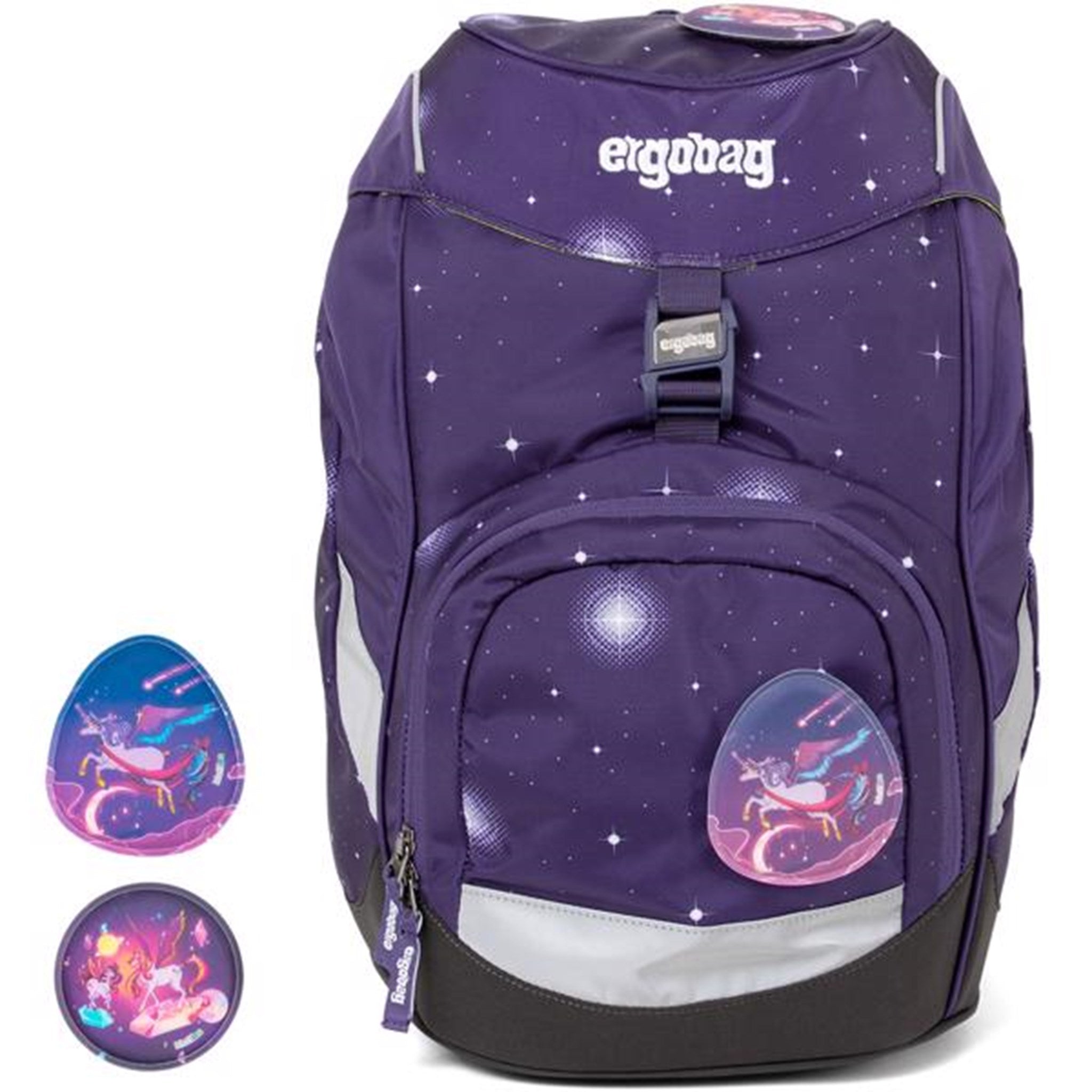 Ergobag Galaxy Glow Prime School Bag Beargasus Purple