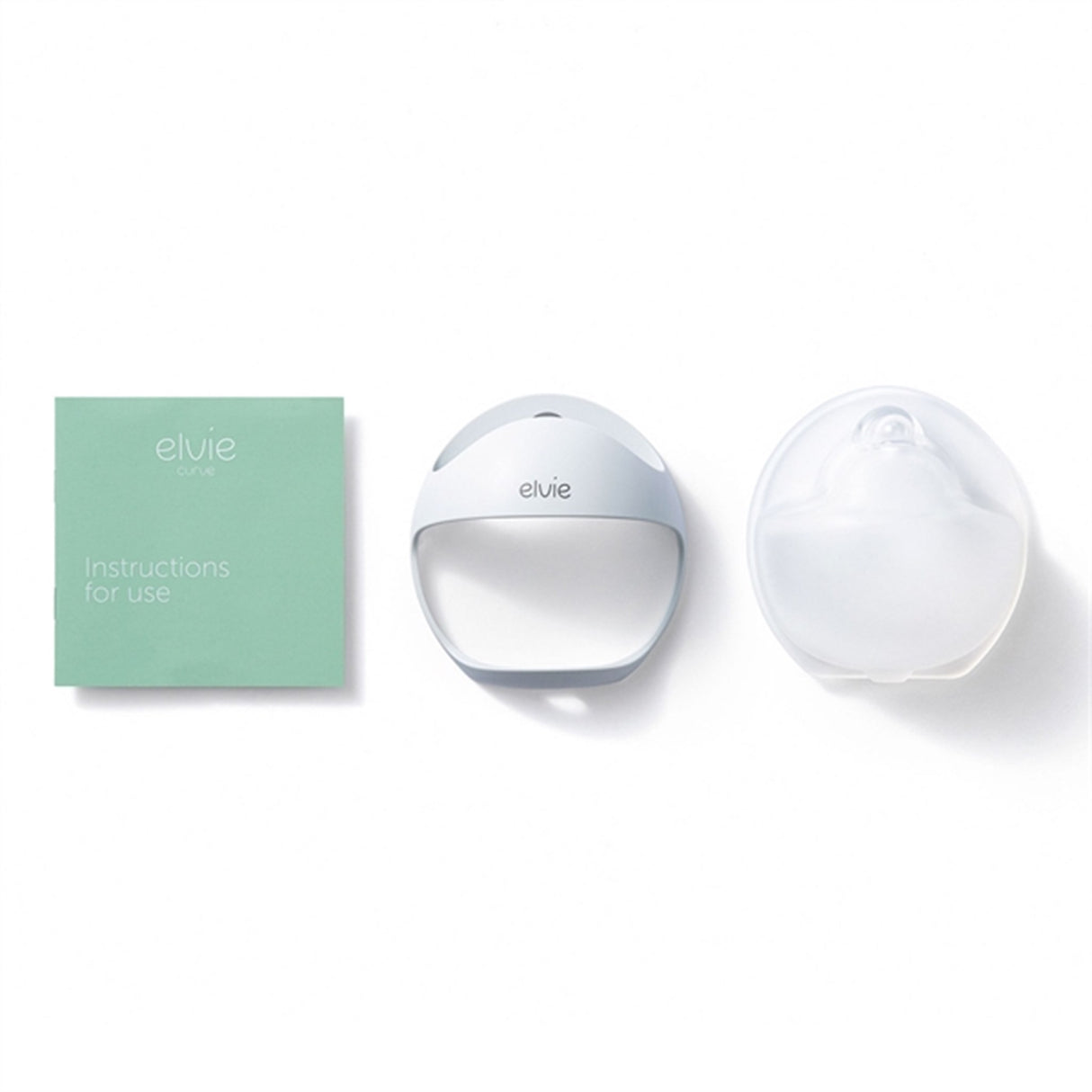 Elvie Breast Pump Curve White/Clear