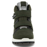 Ecco Exostrike Kids Mid-Cut Bo Deep Boot Forrest/Grape Leaf/Black 3