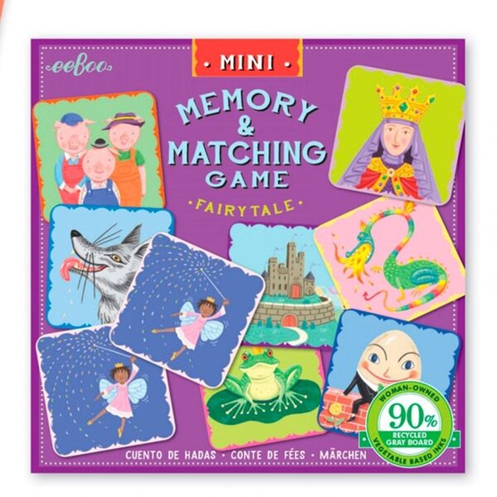 Eeboo Miniature Memory Game - Fairytales