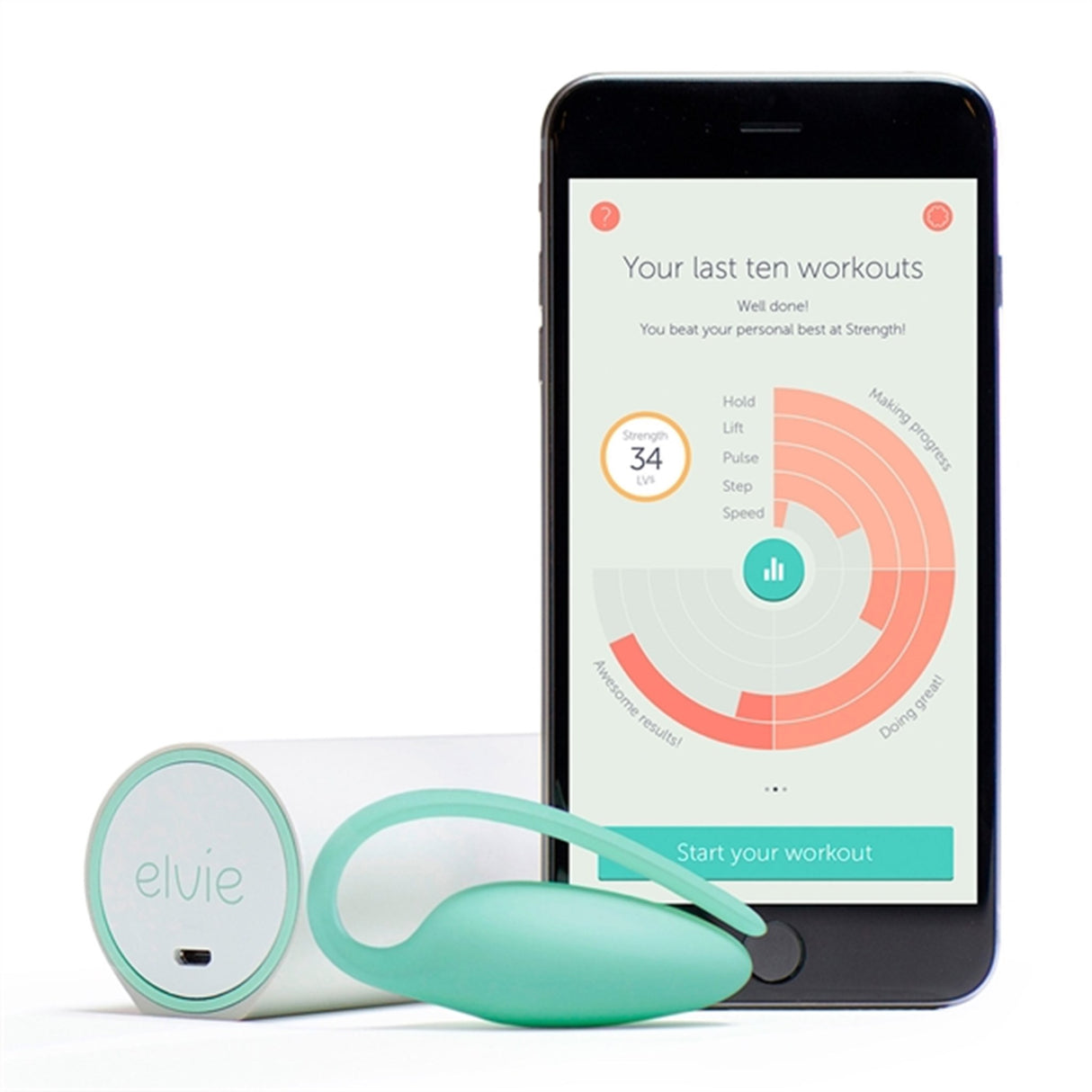 Elvie Trainer White
