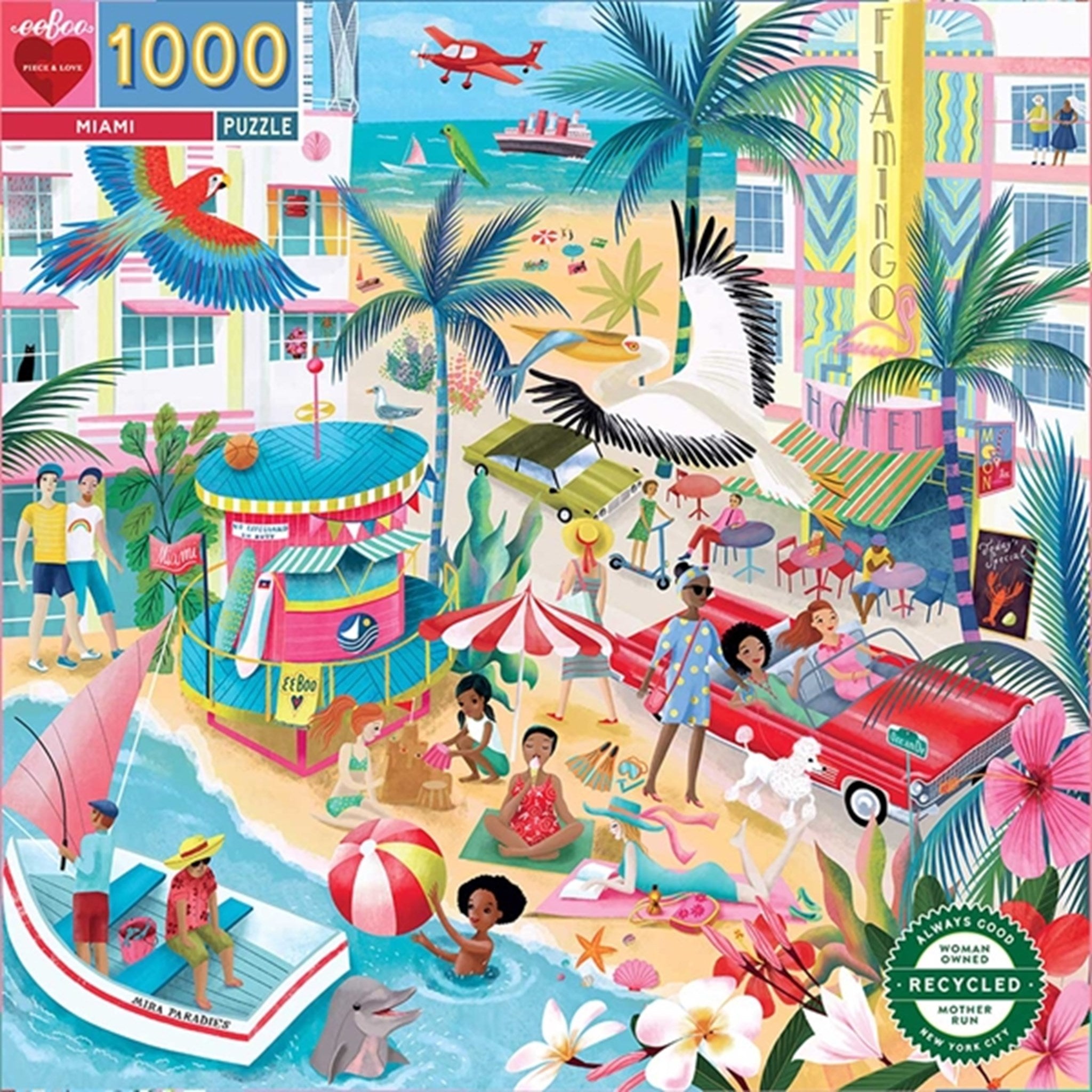 Eeboo Puzzle 1000 Pieces - Miami