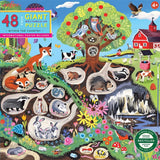 Eeboo Jumbo Puzzle 48 Pieces - The Land
