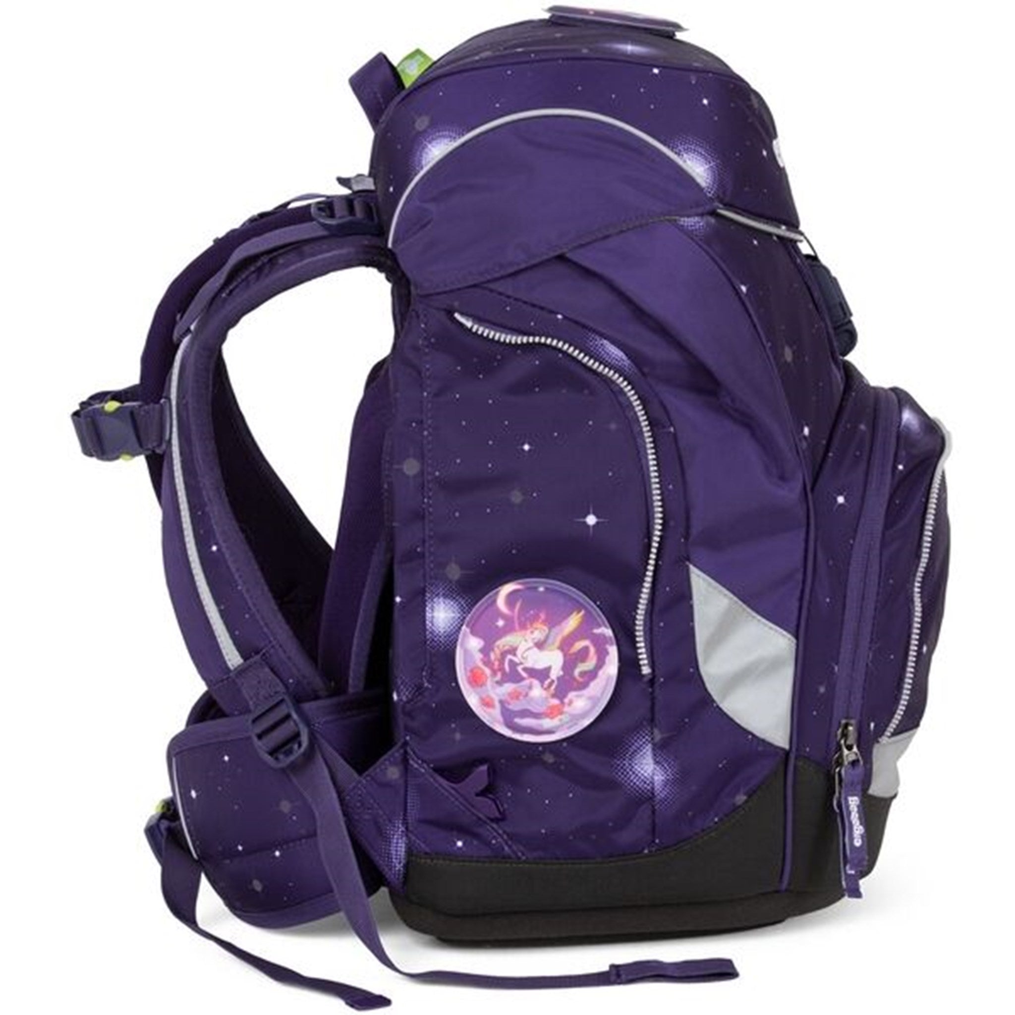 Ergobag Galaxy Glow Prime School Bag Beargasus Purple 3