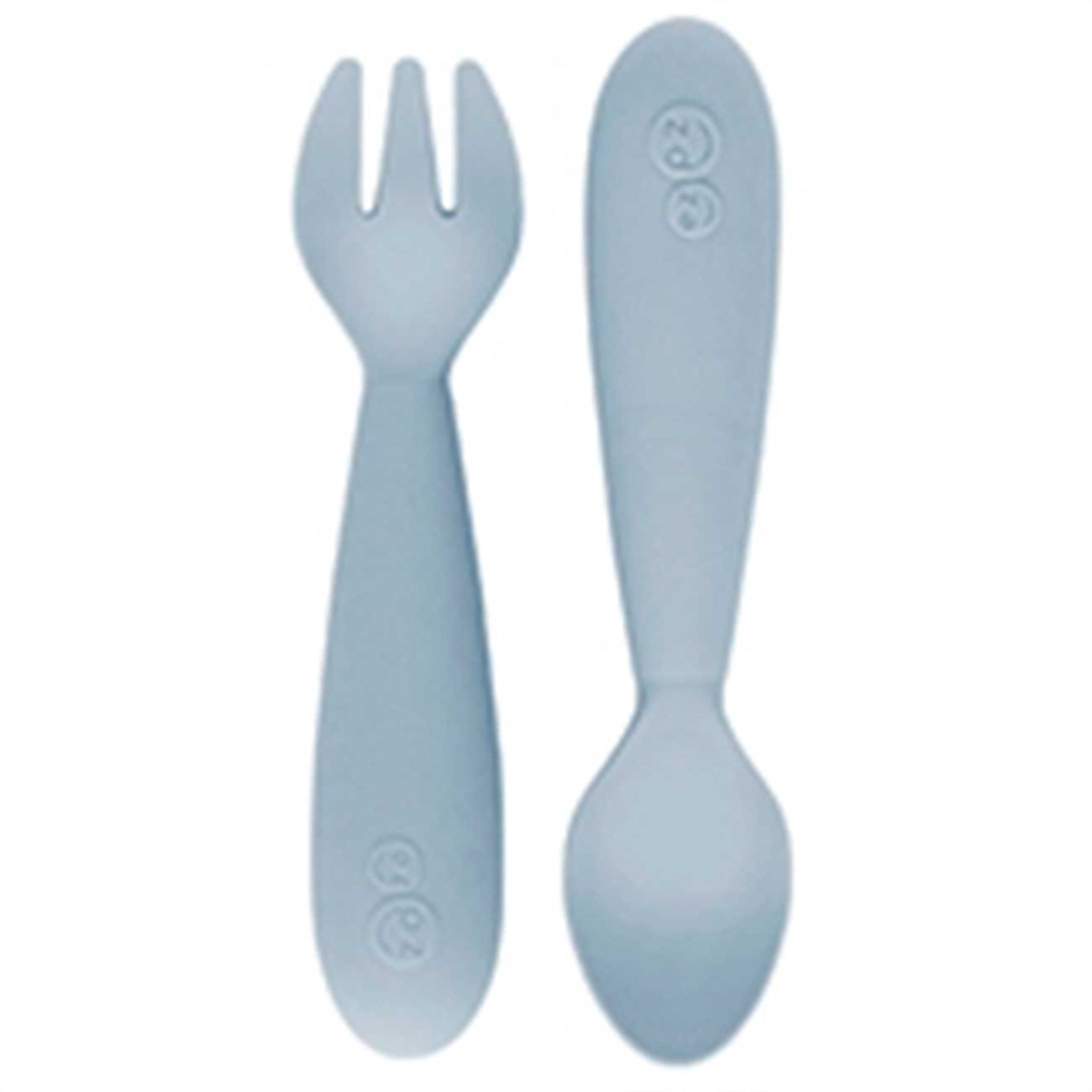 Ezpz Mini Cutlery Set Gray Blue