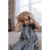 Flöss Polly Dress Berry/Blue Gingham 5