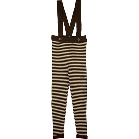 Fliink Chicory Coffee W. Sand Stripes Favo Leggings Med Seler