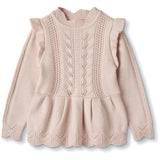 Fliink Peach Whip Alilly Peplum Pullover