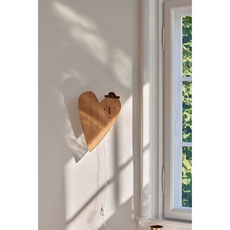 Ferm Living Lamp Heart Oiled Oak