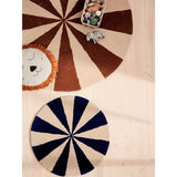 Ferm Living Arch Tufted Rug Bright Blue/Offwhite Small