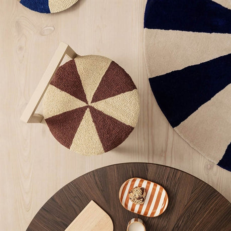 Ferm Living Arch Embr Round Cushion