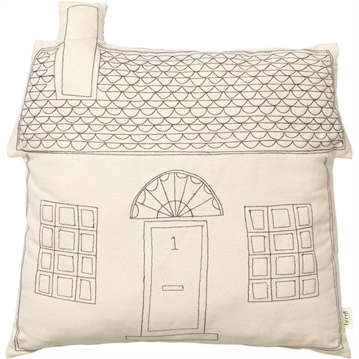 Ferm Living Abode Cushion Cottage House