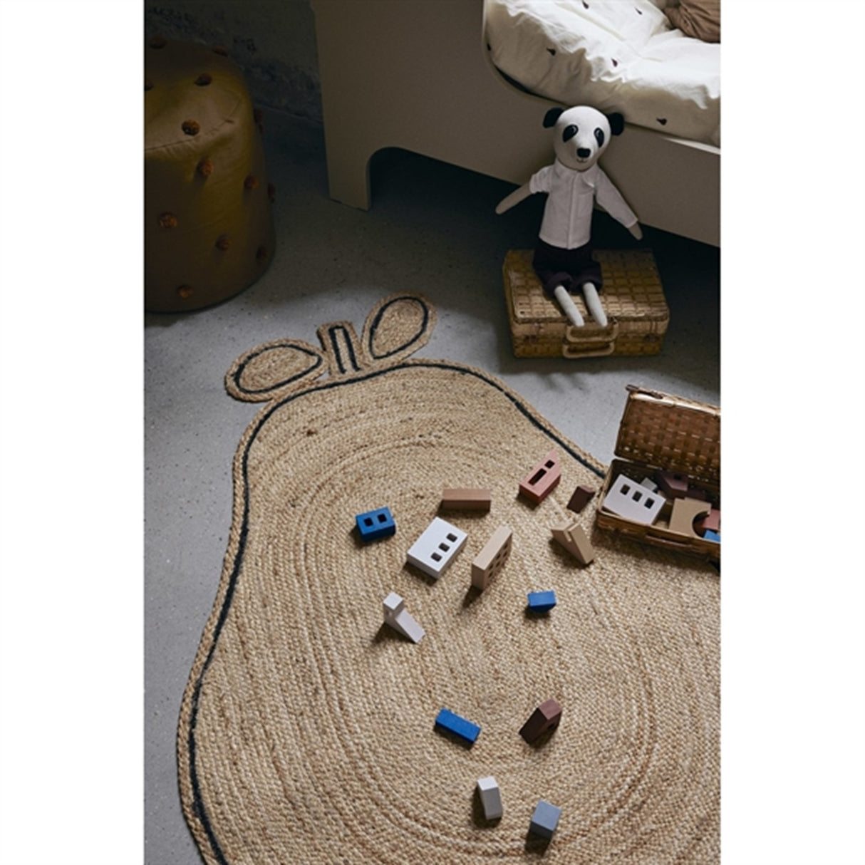Ferm Living Pear Braided Jute Rug Natural