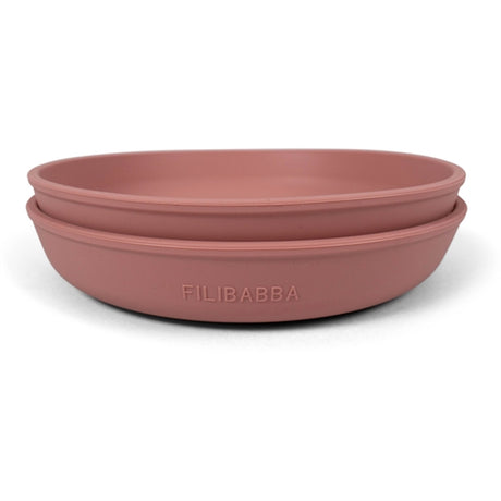 FILIBABBA Plate 2-pack Rose