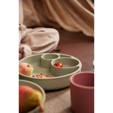 FILIBABBA Plate Divided Green