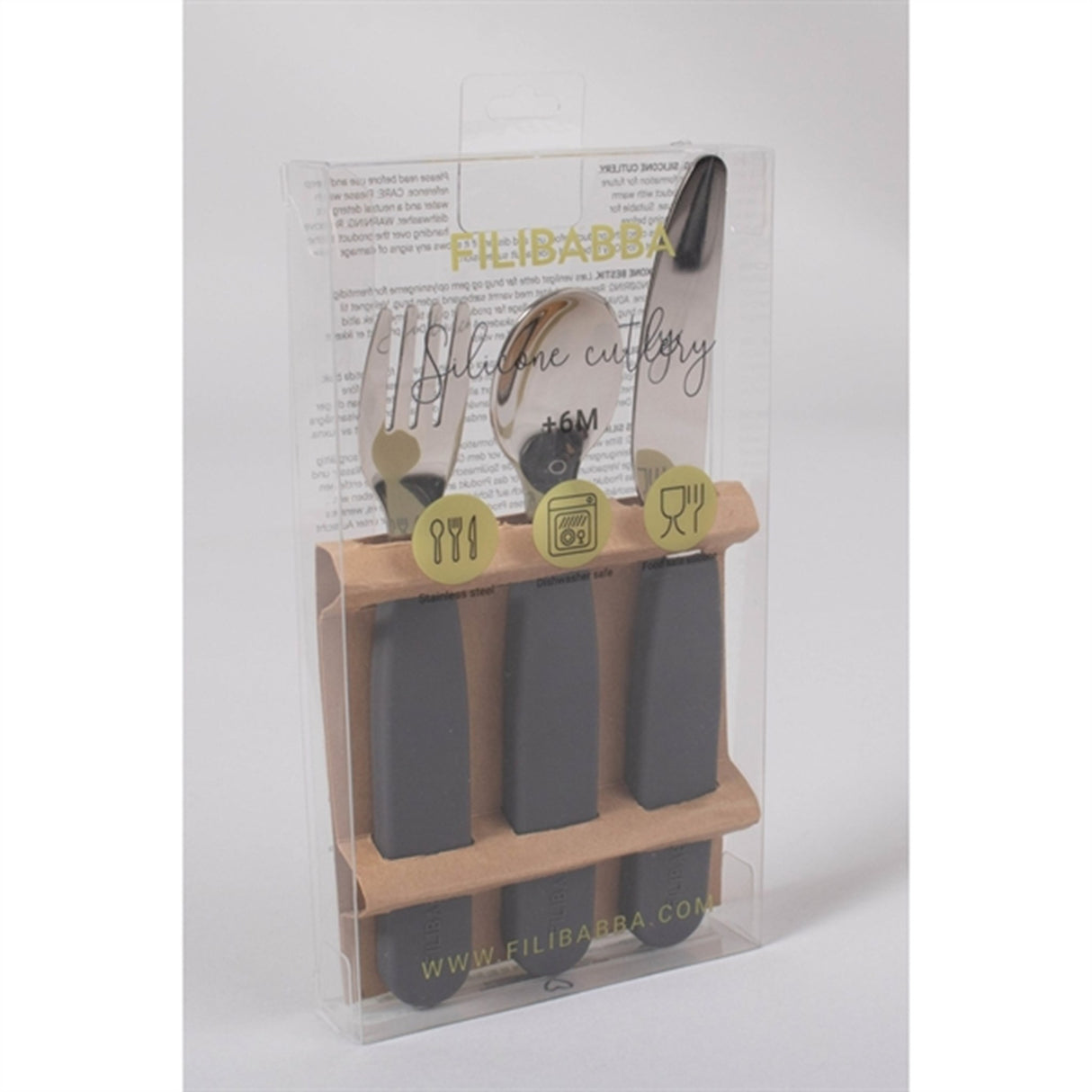 FILIBABBA Cutlery Set Stone Grey 2