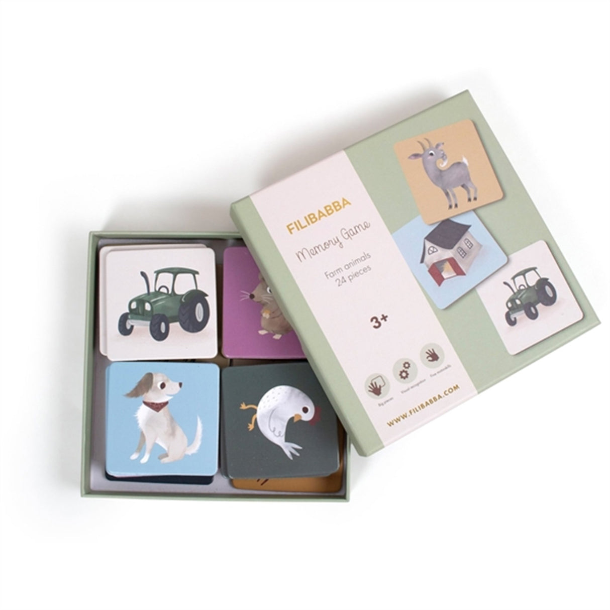 FILIBABBA Memory Game Farm Animals