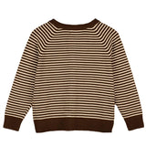 Fliink Chicory Coffee W. Sand Stripes Favo Cardigan 2