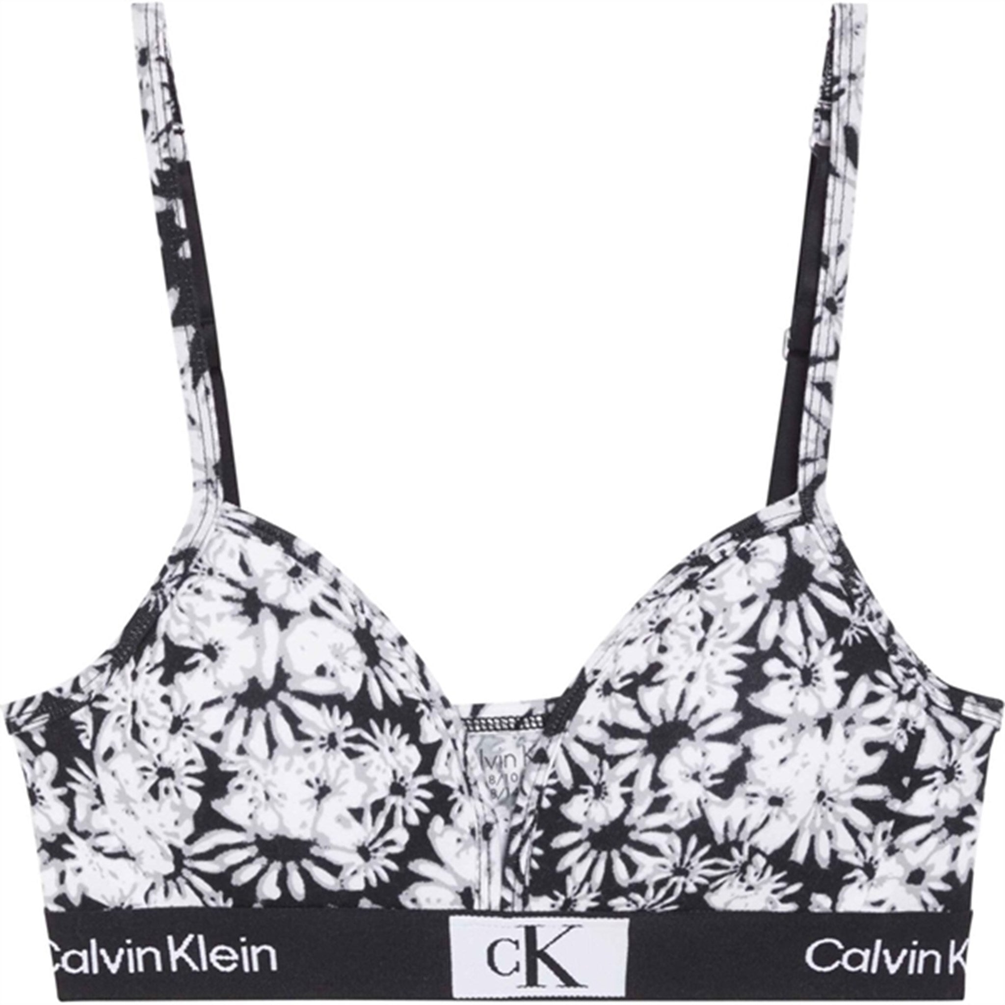 Calvin Klein Top Halo Floral Black Aop
