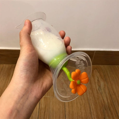 Haakaa Breast Pump 100ml With Flower Stopper Gen 2 Orange 2