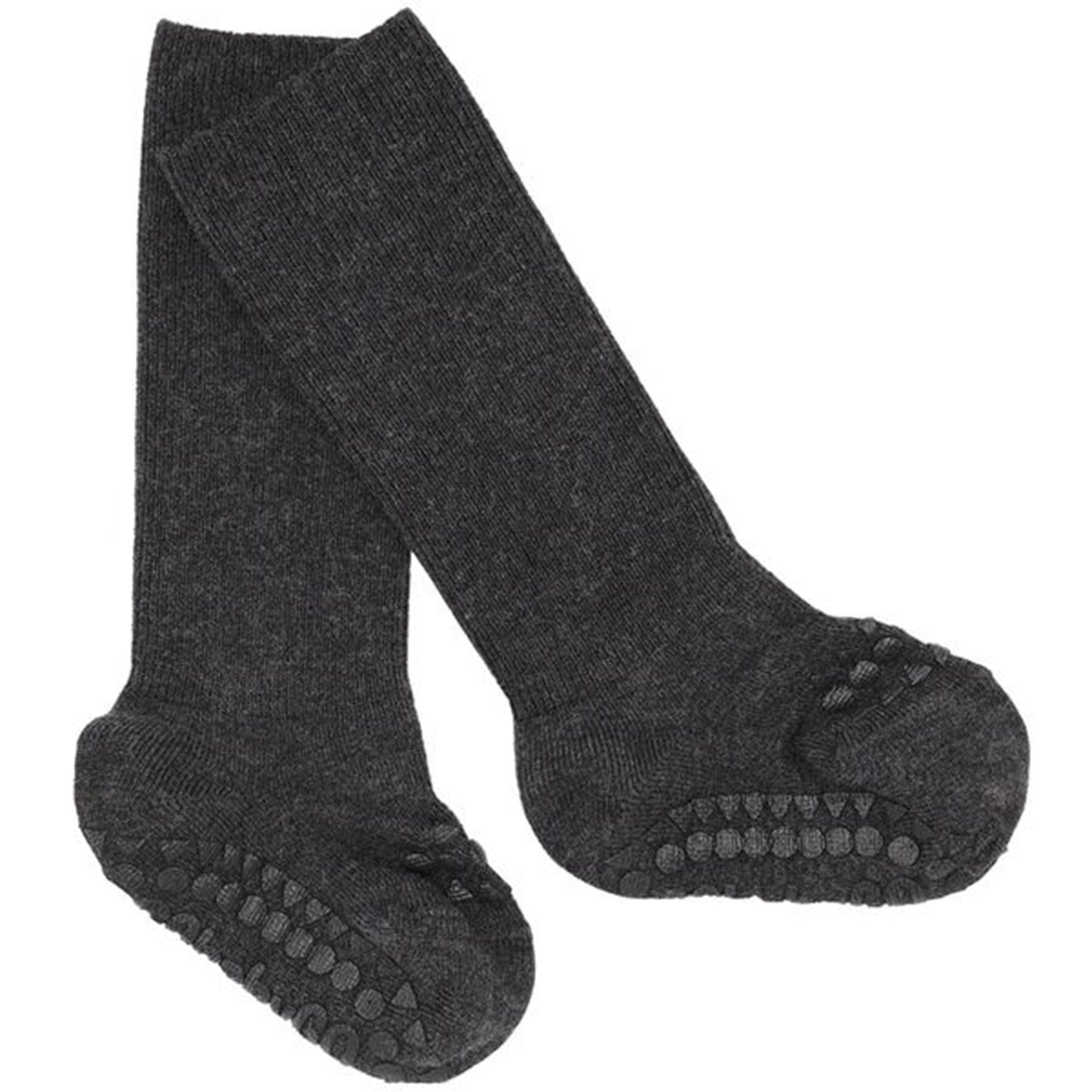 GObabyGO Bamboo Socks Antislip Dark Grey Melange 2