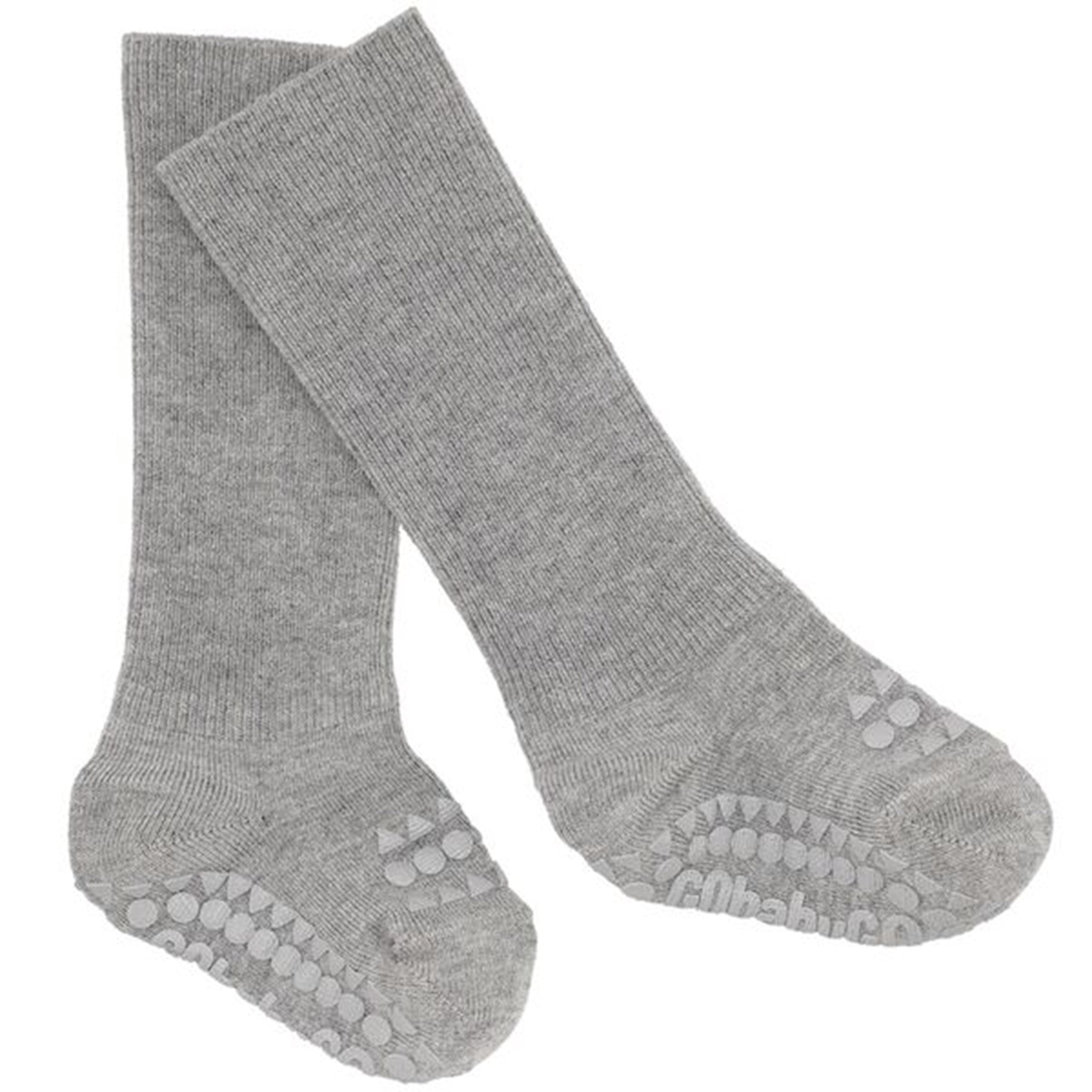 GObabyGO Bamboo Socks Antislip Grey Melange 2
