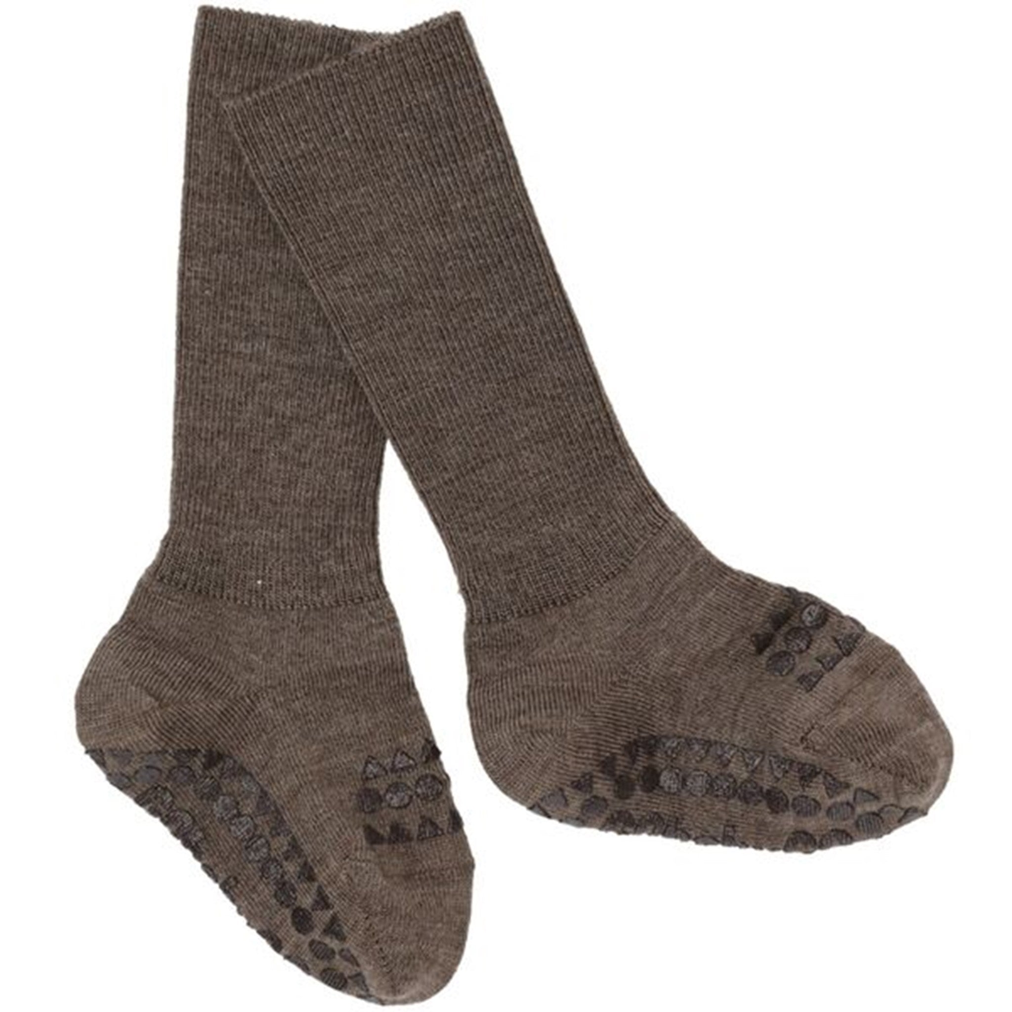 GObabyGO Wool Socks Brown Melange 2