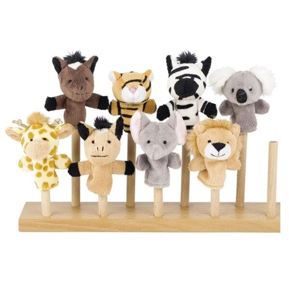 Goki Fingerpuppet Set Wild Animals