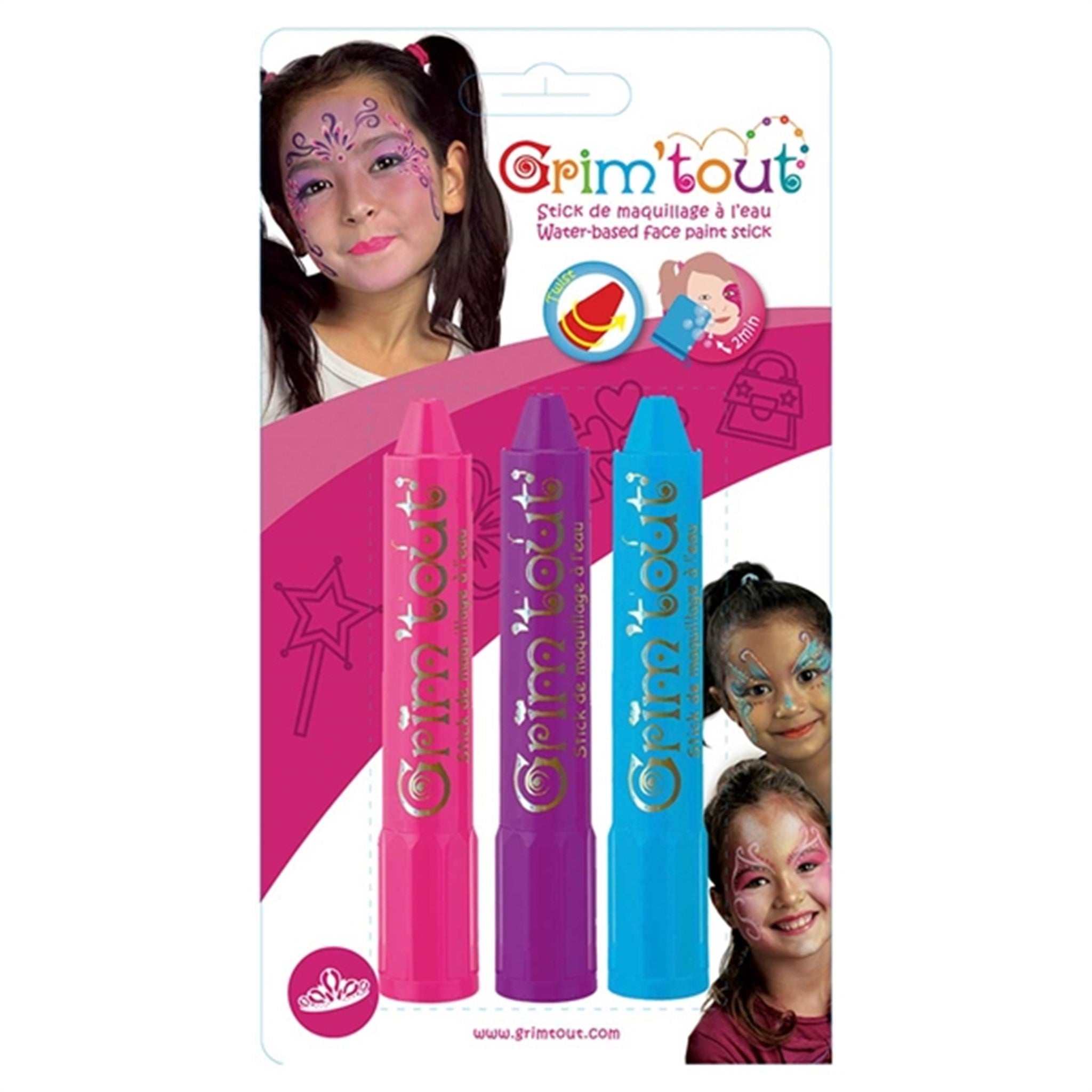 Grim'tout Makeup Princesse 3 Pack
