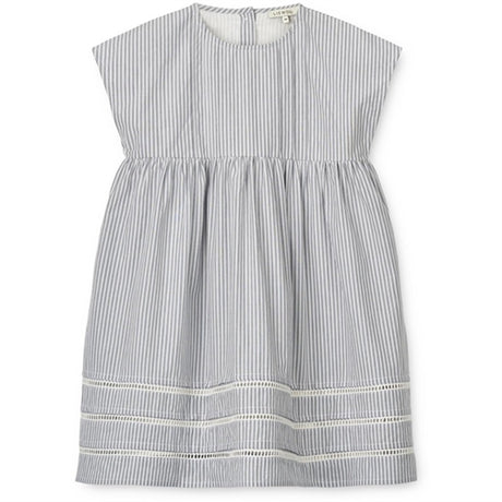 Liewood Y/D Stripe Crisp White/Whale Blue Gudrun Stripe Dress