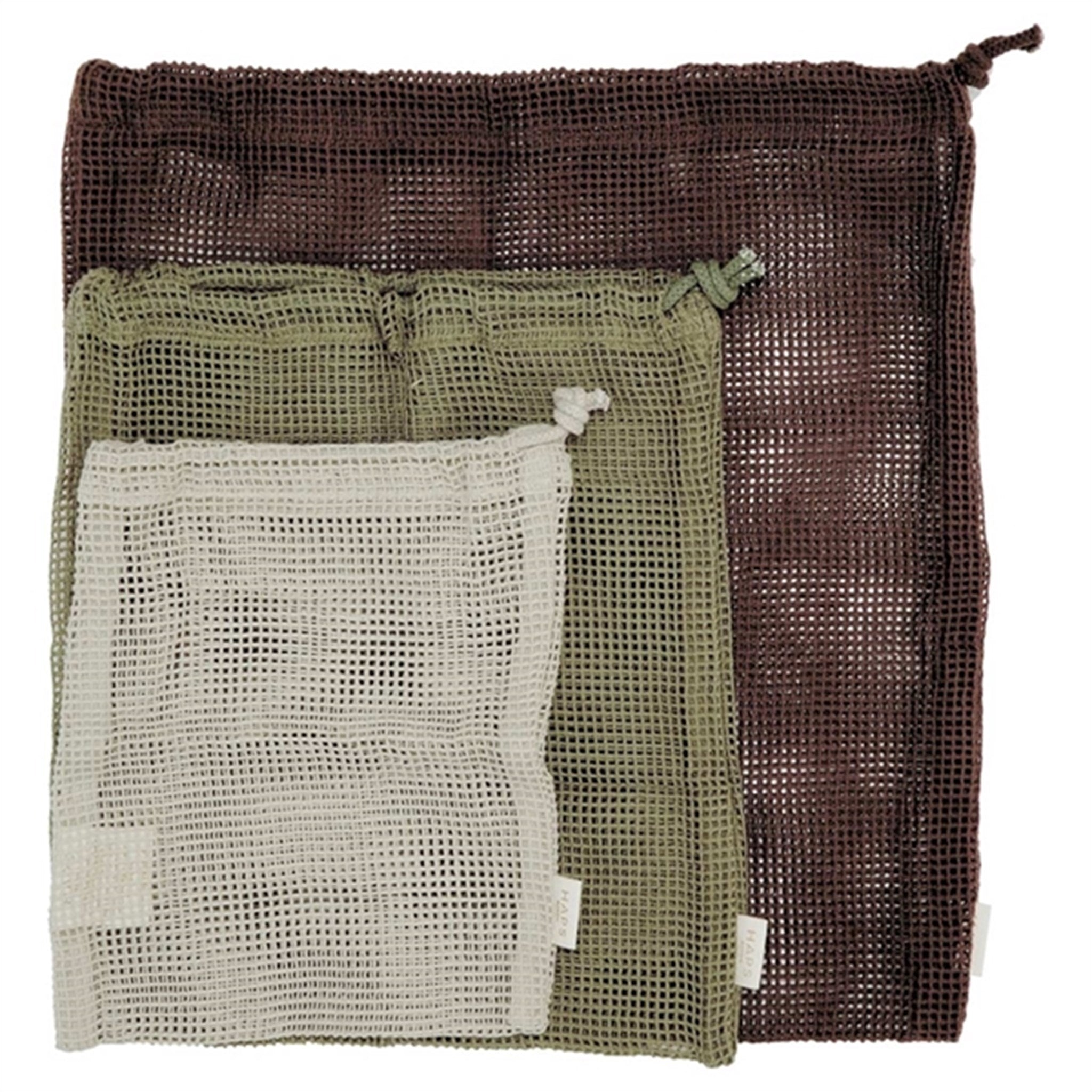 Haps Nordic Mesh Bags 3-pack Forest Mix