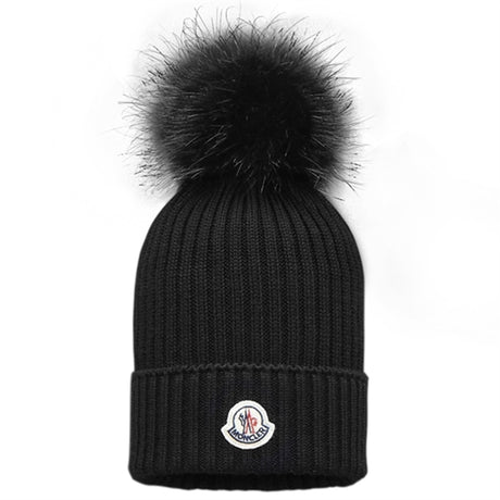 Moncler Berretto Beanie Black