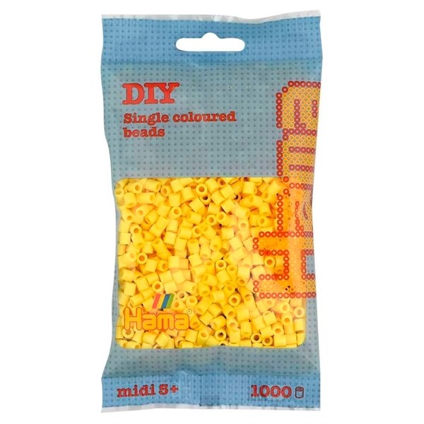 HAMA Midi Beads 1000 pcs Light Yellow