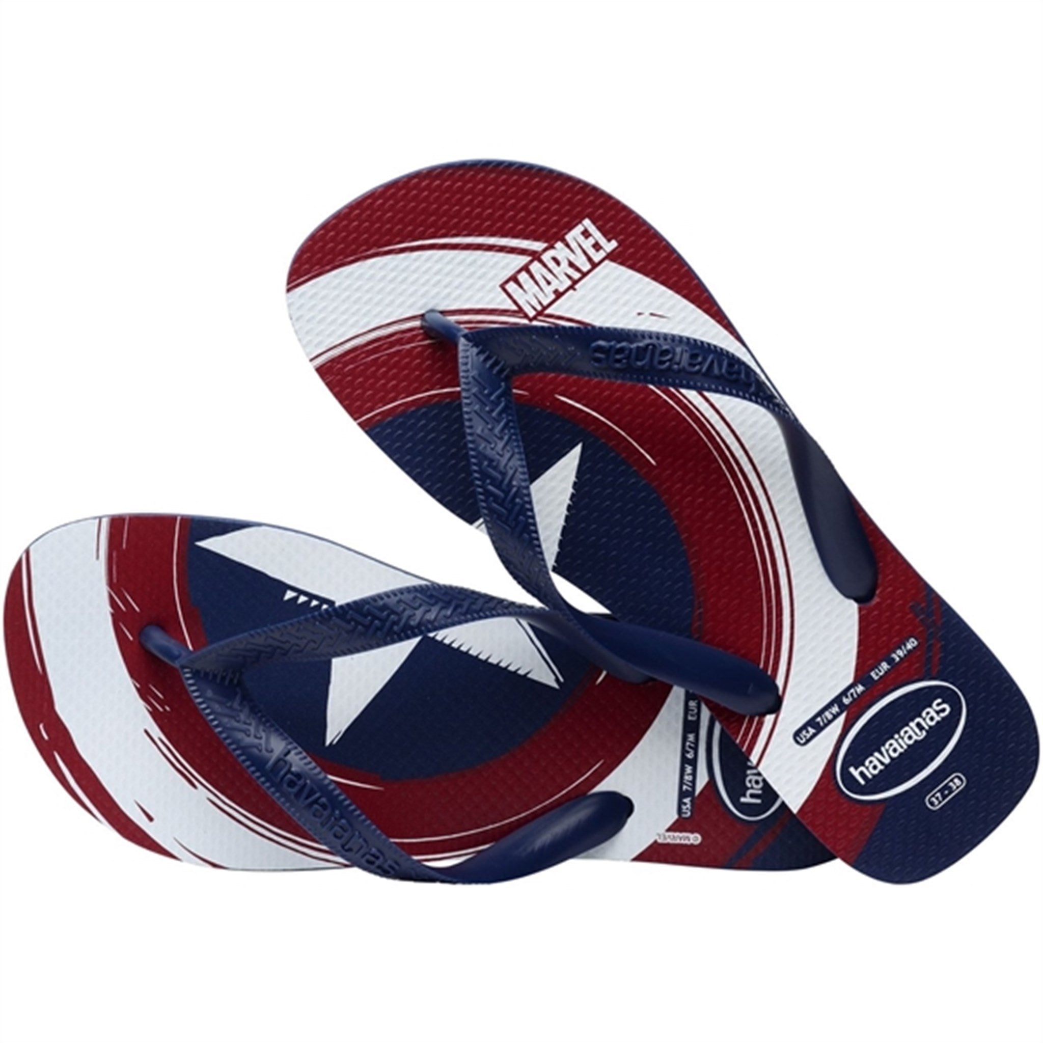Havaianas Sandals Top Marvel Logomania Navy/Navy 4