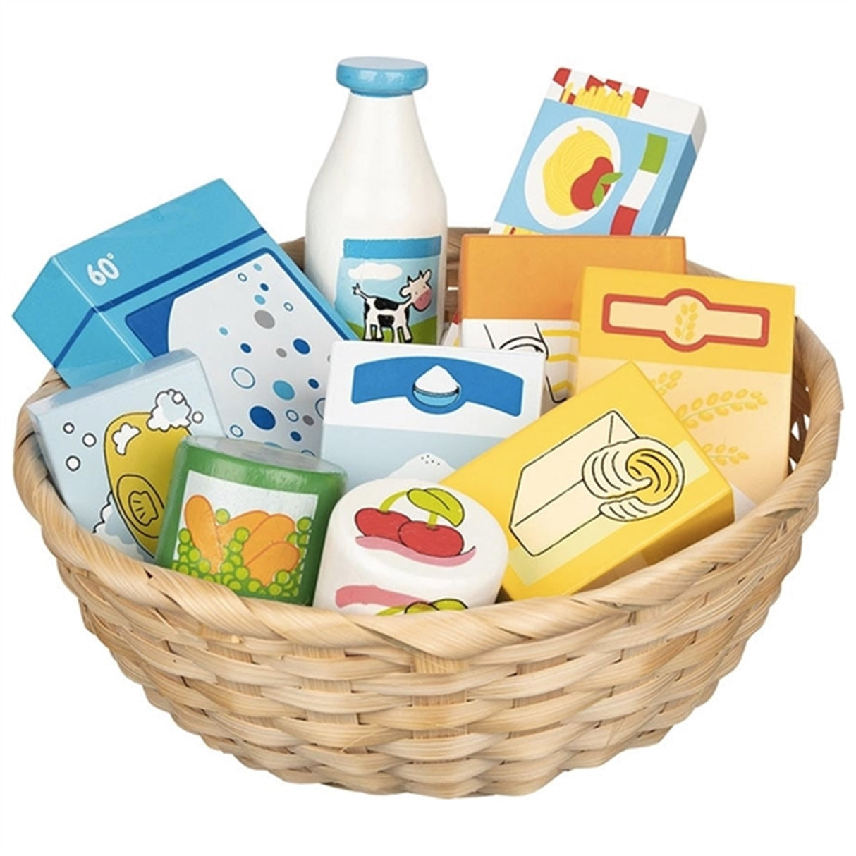 Goki Play Food Household Goods In A Basket