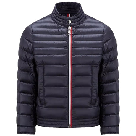 Moncler Urzay Biker Down Jacket Navy