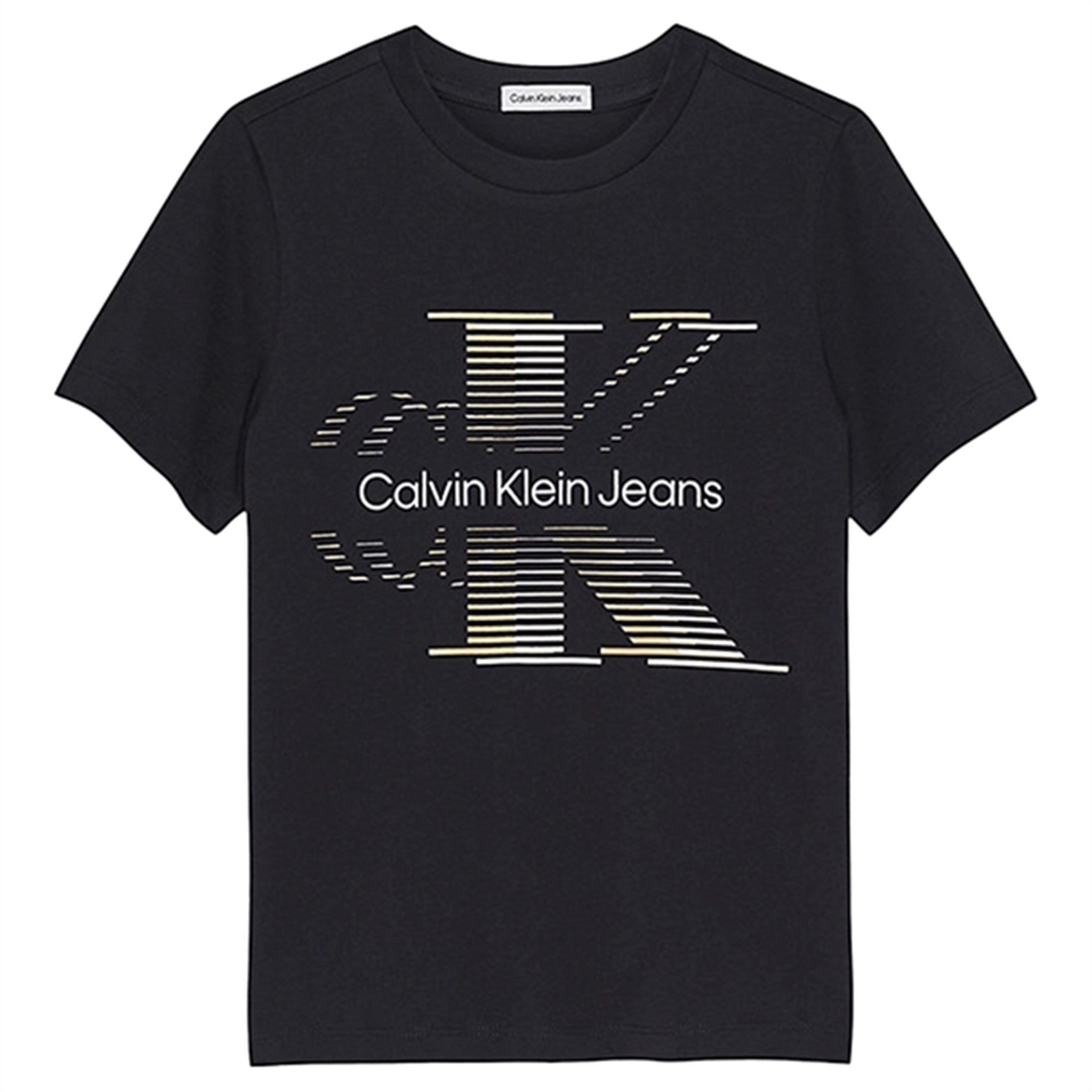 Calvin Klein Lined Monogram T-Shirt Black