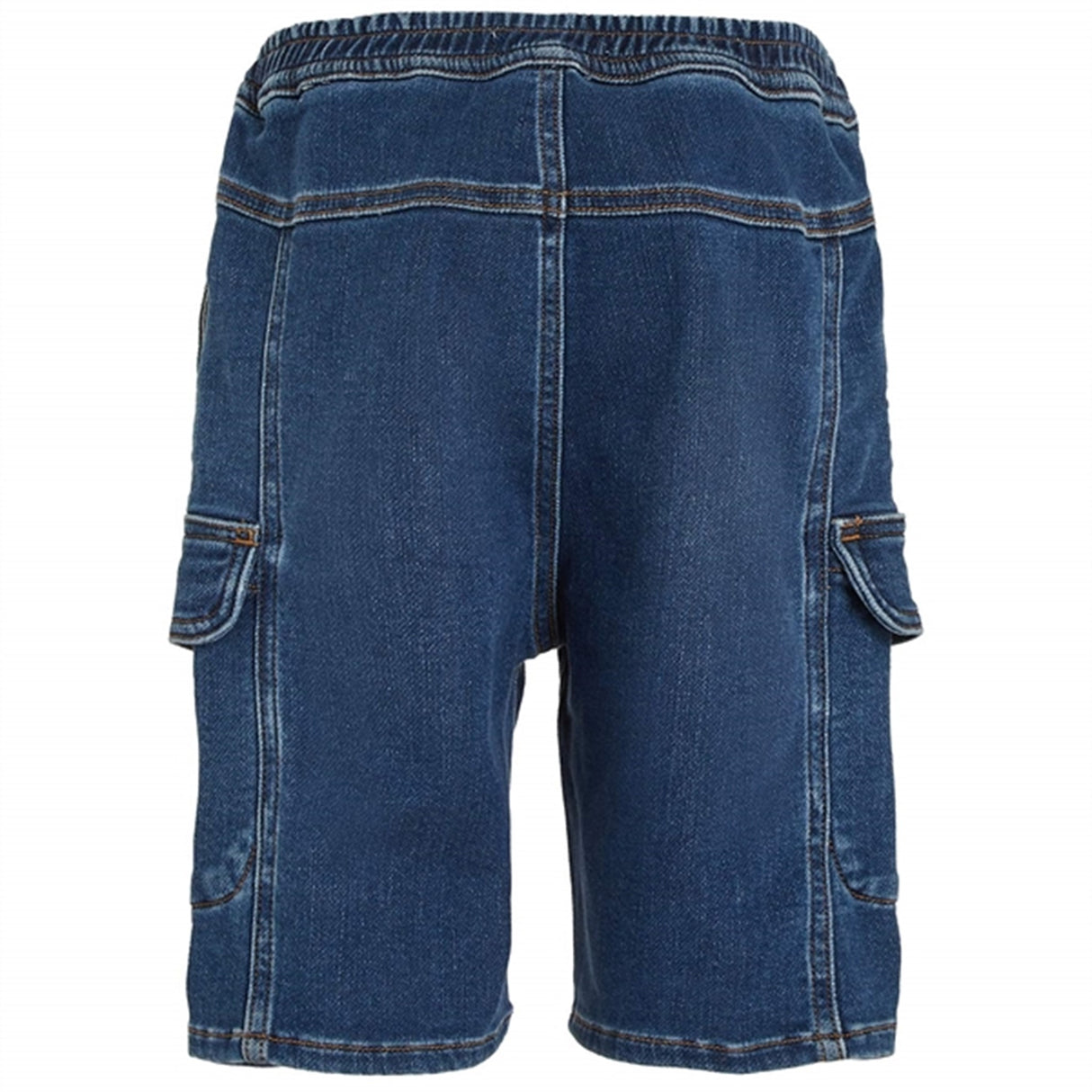 Calvin Klein Denim Cargo Sweat Shorts Mid Blue 3