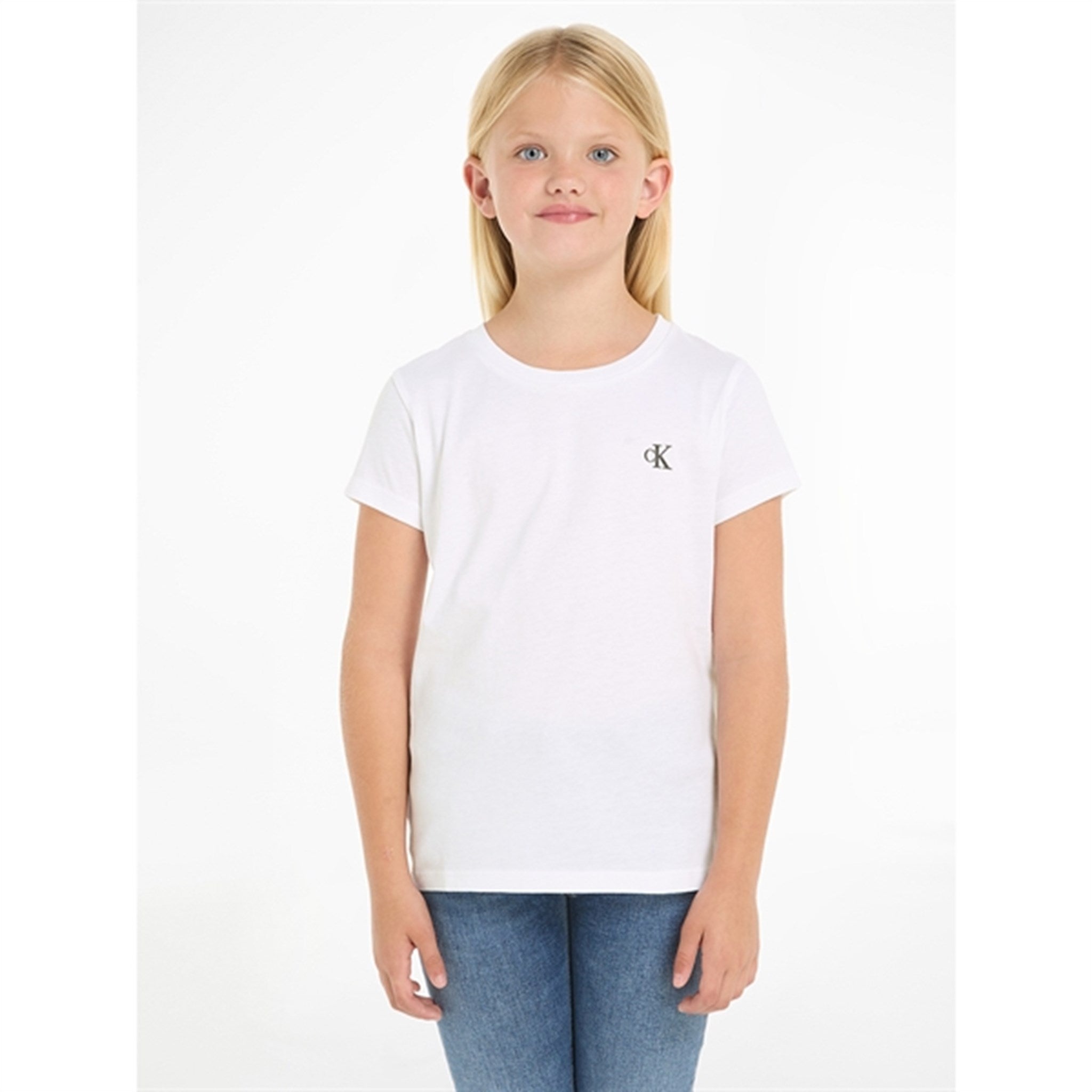 Calvin Klein Blouse - Monogram LS T-shirt - Bright White