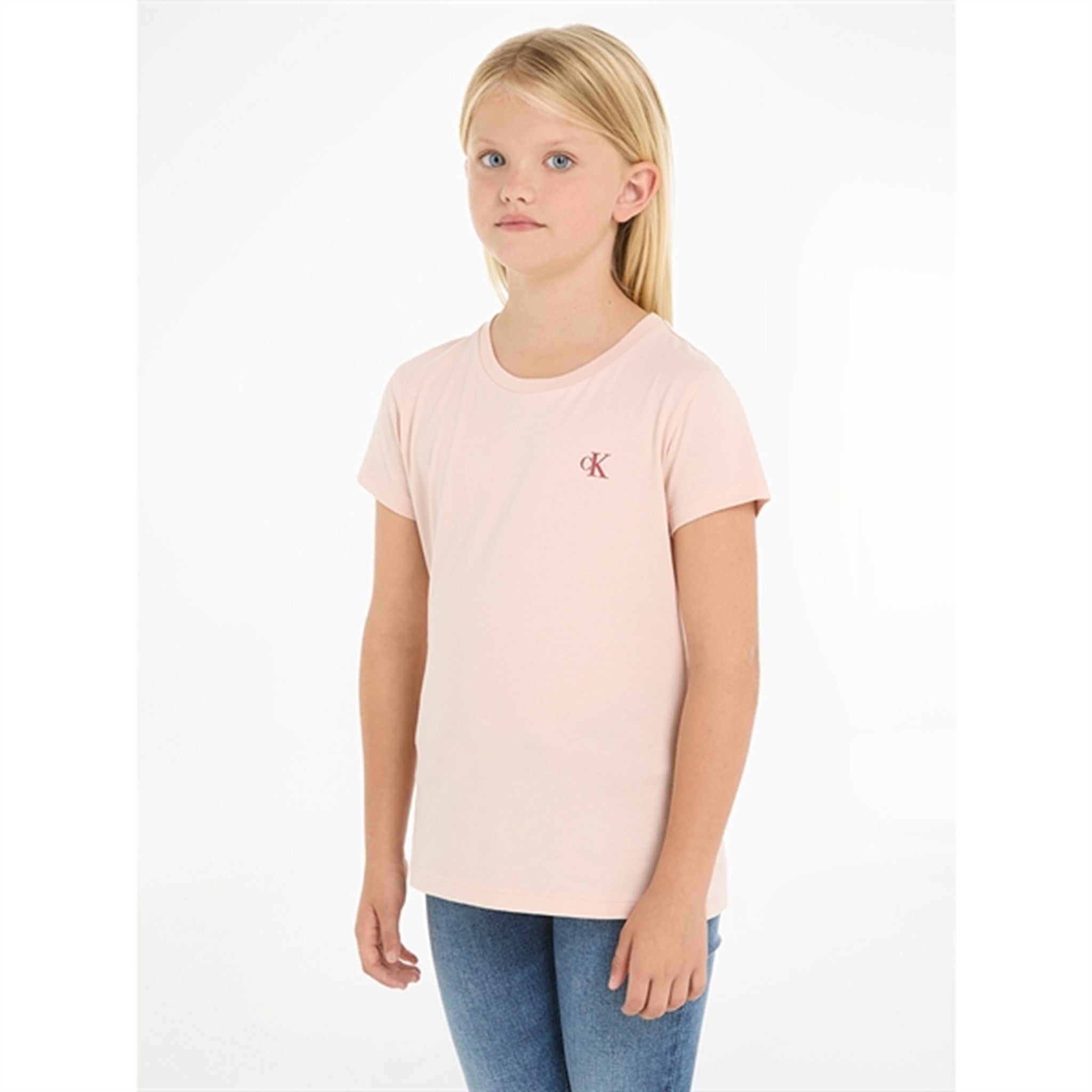 Calvin Klein Slim Monogram T-Shirt 2-Pack Bright White / Sepia Rose 4