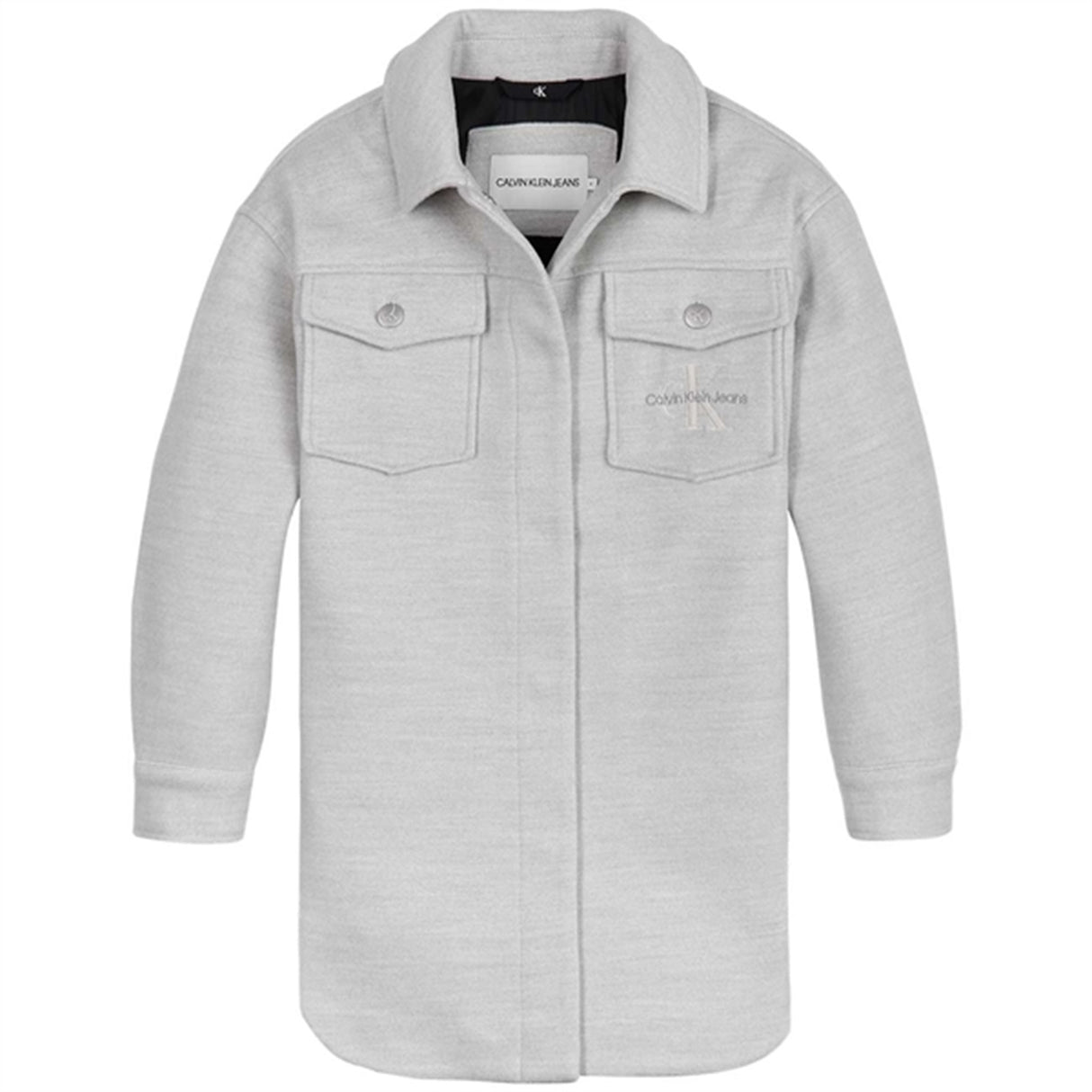 Calvin Klein Overshirt Jacket Light Grey Heather