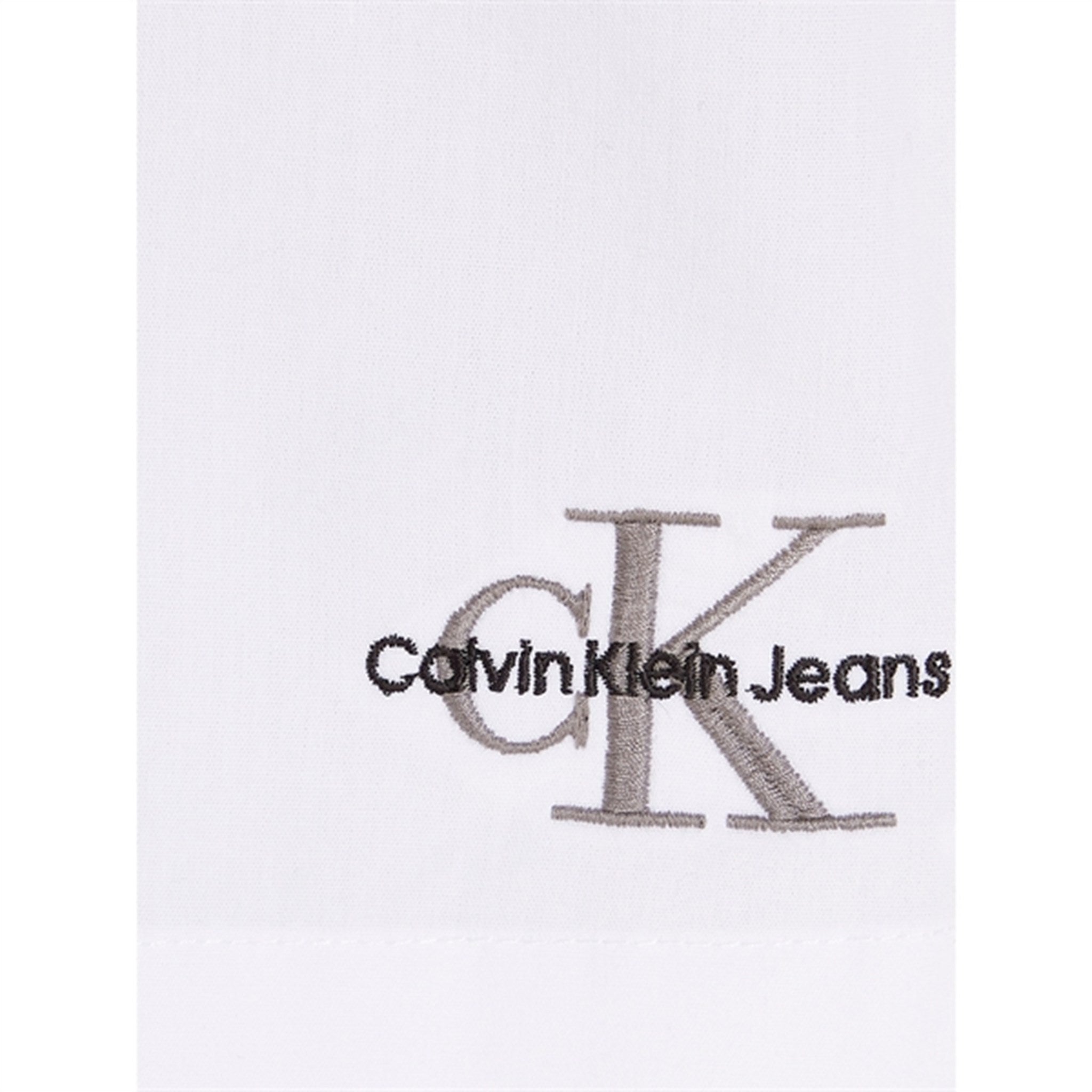 Calvin Klein Monogram Sleeveless Shirt Bright White 3