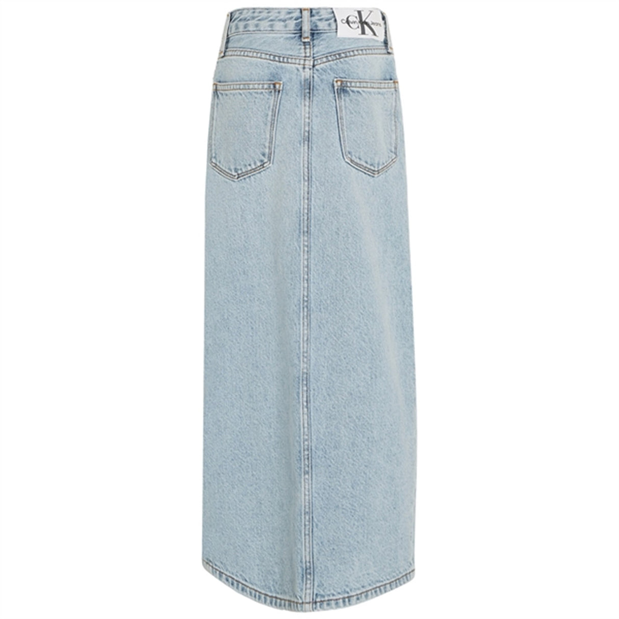 Calvin Klein Denim Maxi Skirt Powder Blue 3